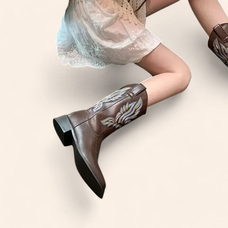 Brown cowboy boots - Western style - N°49