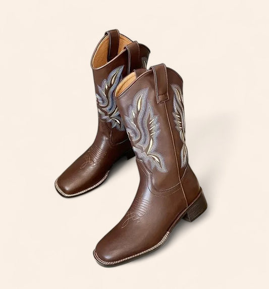 Brown cowboy boots - Western style - N°49