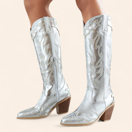 Silver cowboy boots - The Original - N°36