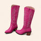 Bright pink cowboy boots - N°77