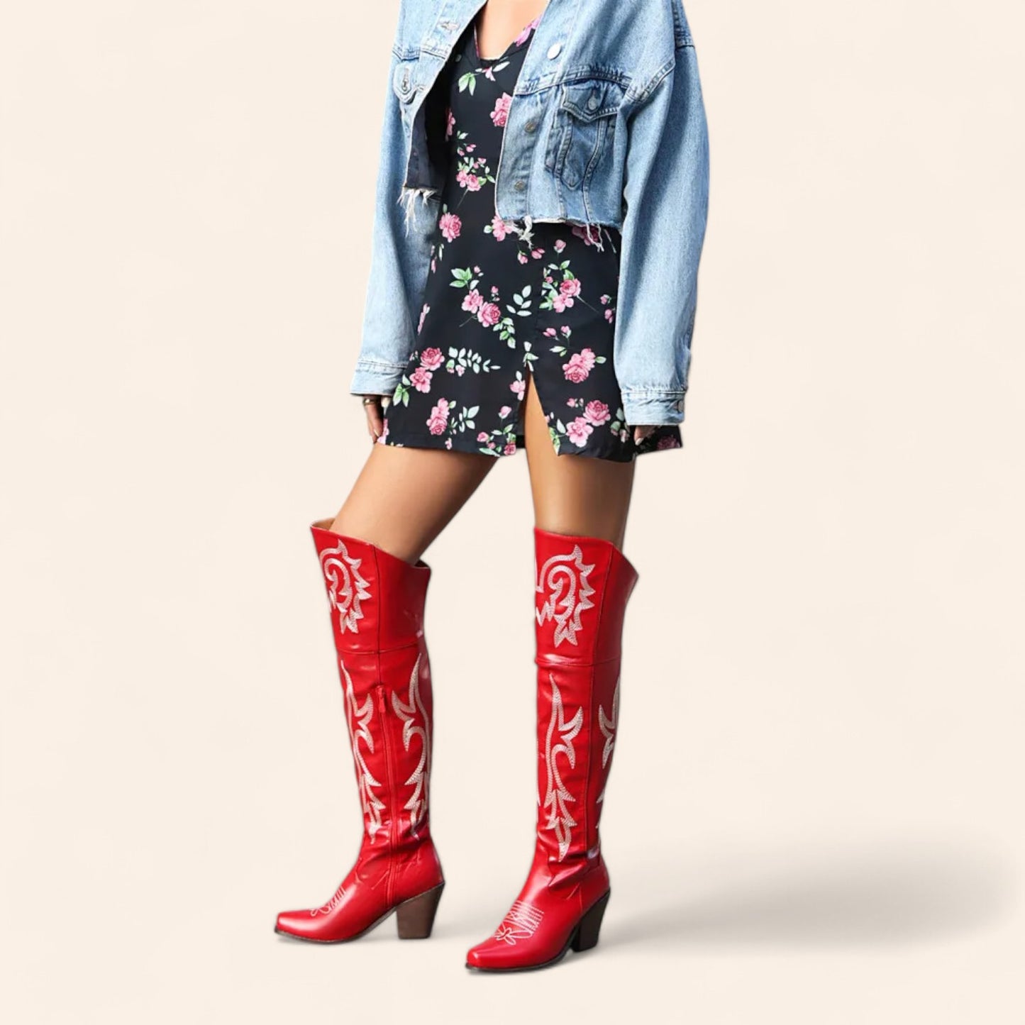 Tall red cowboy boots - N°87