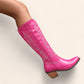 Bright pink cowboy boots - N°77