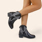 Classic black cowboy ankle boots - N°92