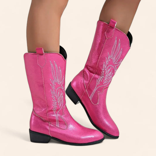 Fuchsia pink cowboy boots - N°74