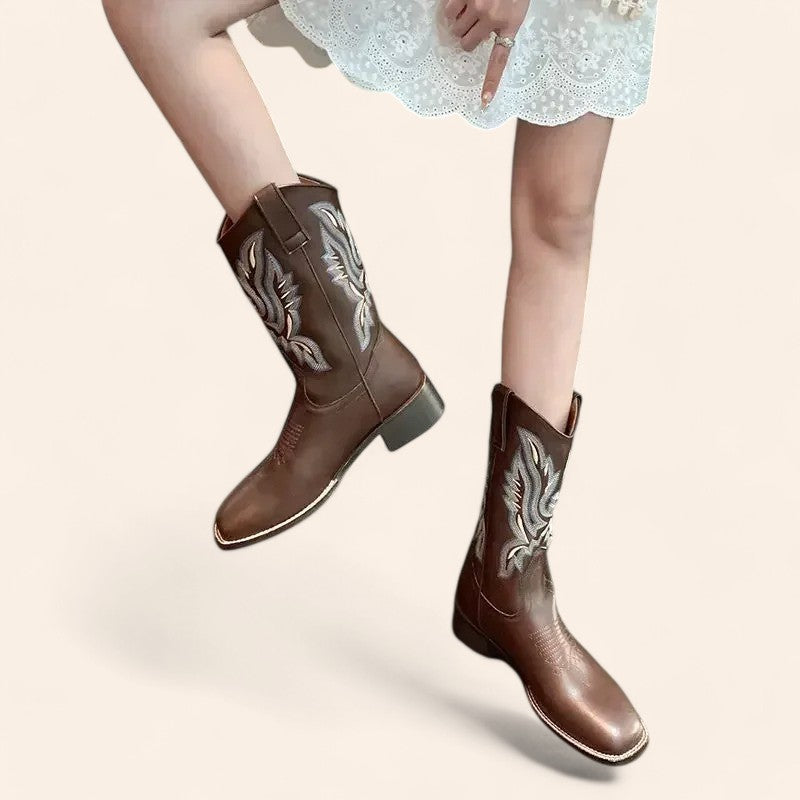 Brown cowboy boots - Western style - N°49